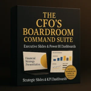 The CFO’s Powerpoint Presentation and Excel Suite – premium executive PowerPoint slides and financial dashboards for strategic presentations, board reporting, and KPI analysis.