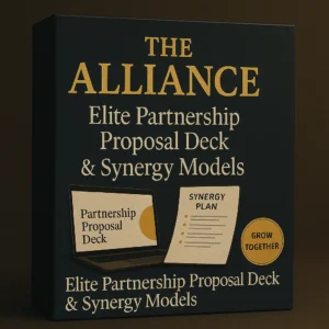 The Alliance – elite partnership proposal deck and synergy models with professional slides, collaboration frameworks, and business partnership templates.
