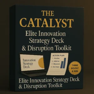 The Catalyst – elite innovation strategy deck and disruption toolkit with professional slides, action plans, and business transformation frameworks.