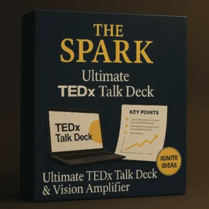 The Spark – ultimate TEDx talk deck and vision amplifier with professional presentation slides, storytelling frameworks, and speaker resources.