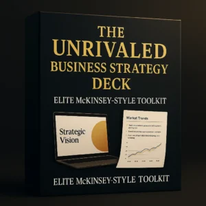 The Unrivaled Business Strategy Deck – elite McKinsey-style PowerPoint toolkit with strategic frameworks, market trend analysis, and executive consulting slides.